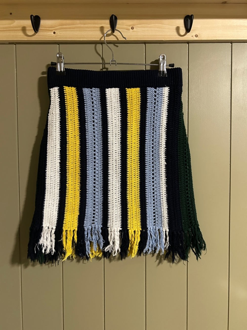 Multicolor Crochet mini Skirt Sz S